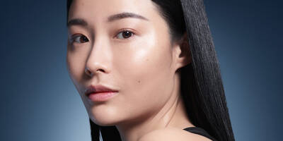 Woman with healthy skin after using skincare routine for winter